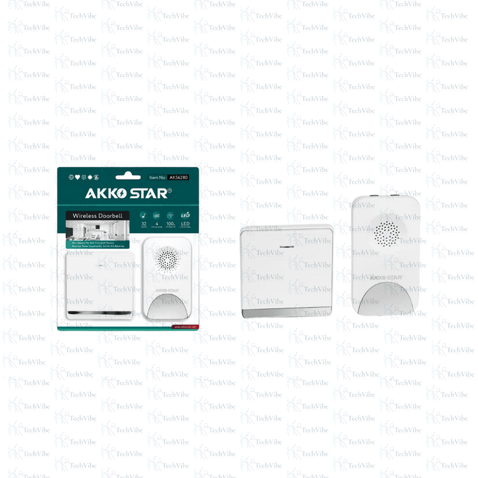 Akko Star Wireless Digital Door Bell - TechVibe