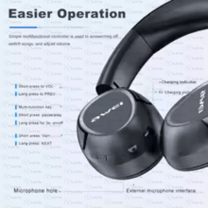 Awei A770Bl Wireless Stereo Headphone (Bluetooth 5.0 + Aux Connection) - TechVibe