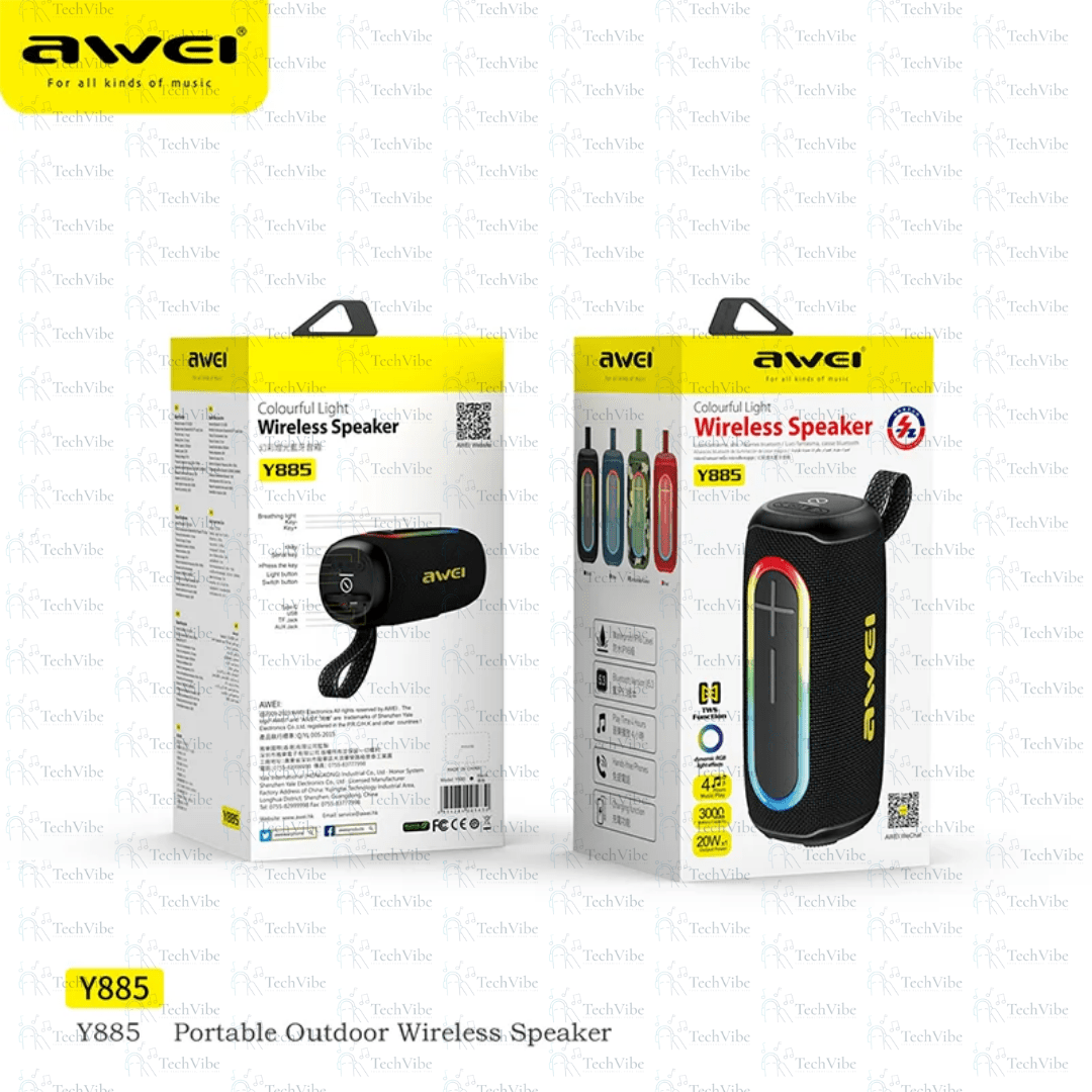 Awei Colourfull Light Wireless Speaker - TechVibe