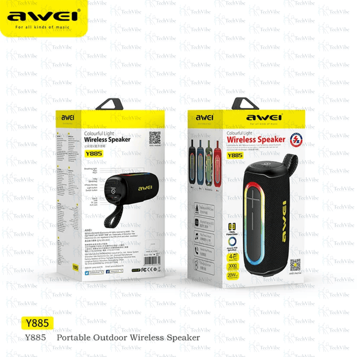 Awei Colourfull Light Wireless Speaker - TechVibe