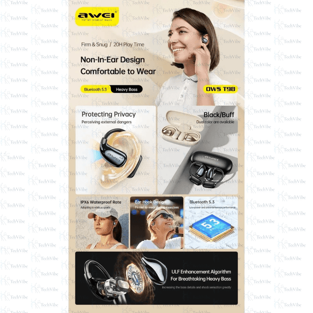 Awei Comfortable To Wear Wireless Earbuds - TechVibe