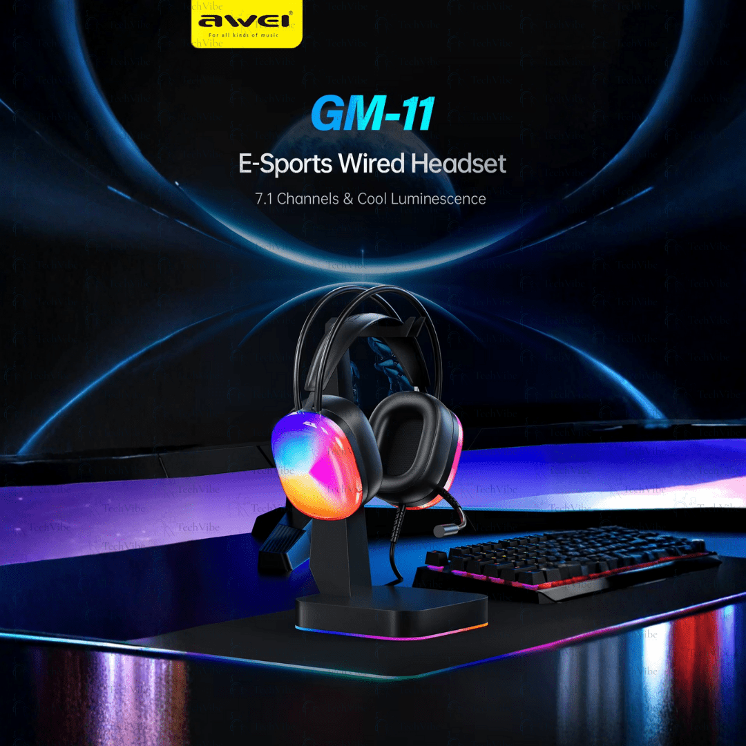 Awei Dynamic Lights Gaming Haedset - TechVibe