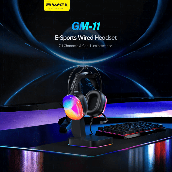 Awei Dynamic Lights Gaming Haedset - TechVibe