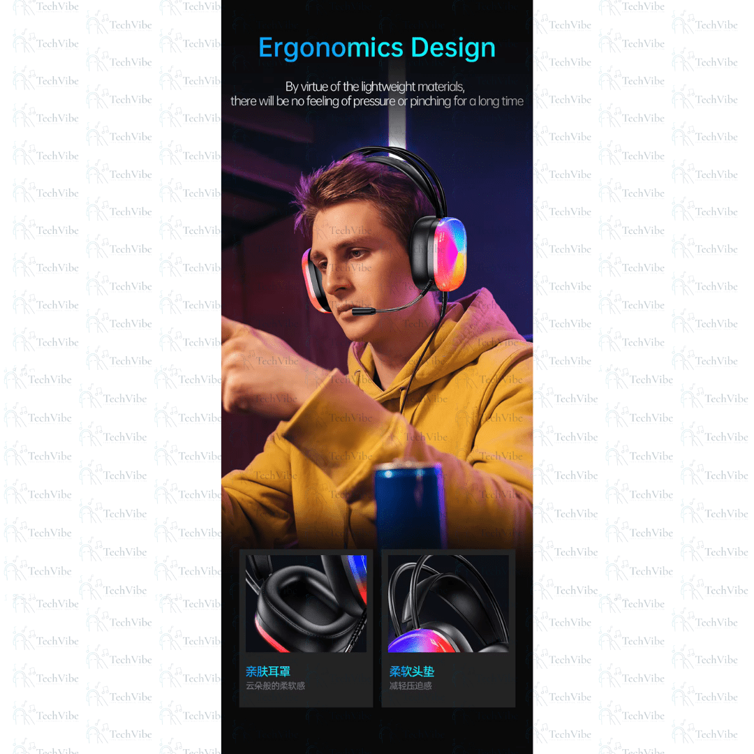 Awei Dynamic Lights Gaming Haedset - TechVibe