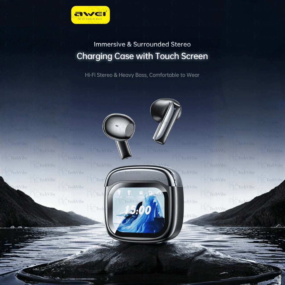 Awei Earbuds With Screen - TechVibe