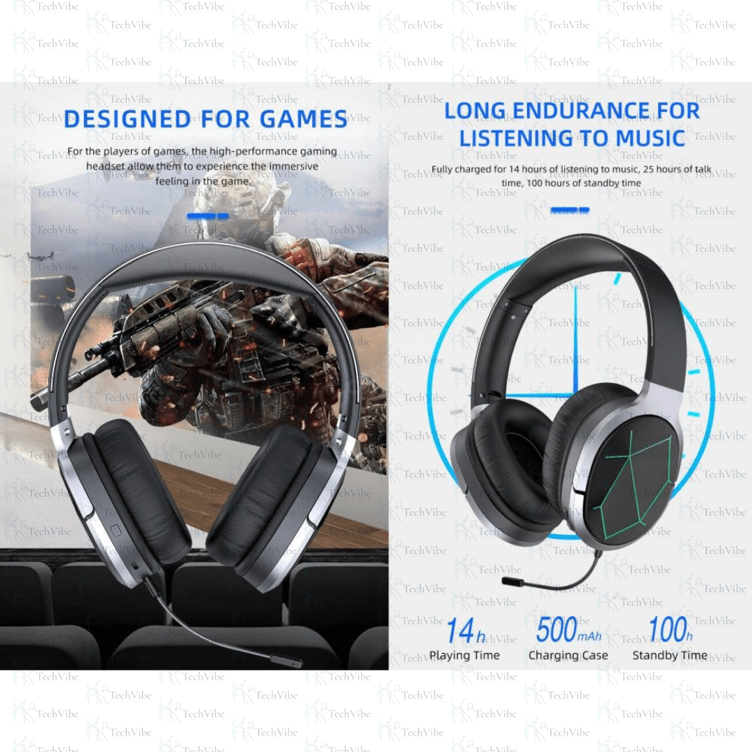 Awei Foldable Gaming Wireless Headphone - TechVibe