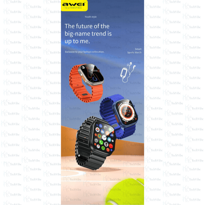 Awei H16 | Smartwatch With Bluetooth Calling, Nfc Payment, Gps, Heart Rate & 180+ Sports Modes - TechVibe