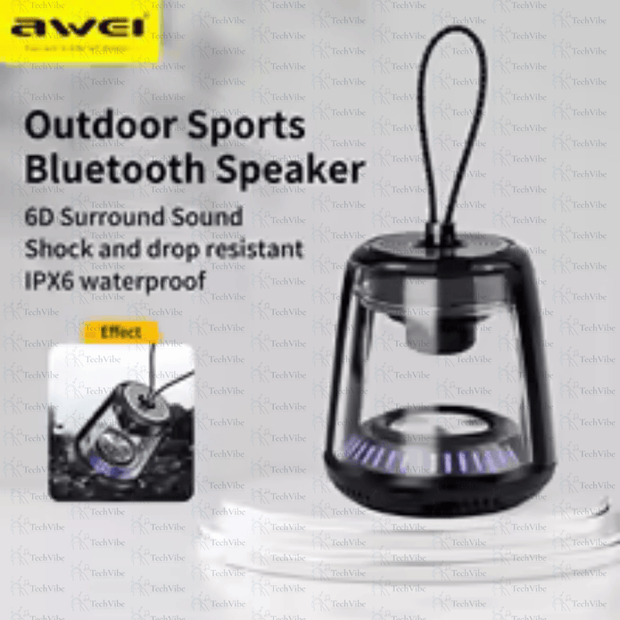 Awei Portable Bluetooth 5.0 Speaker With Ipx6 Waterproof Rating - TechVibe