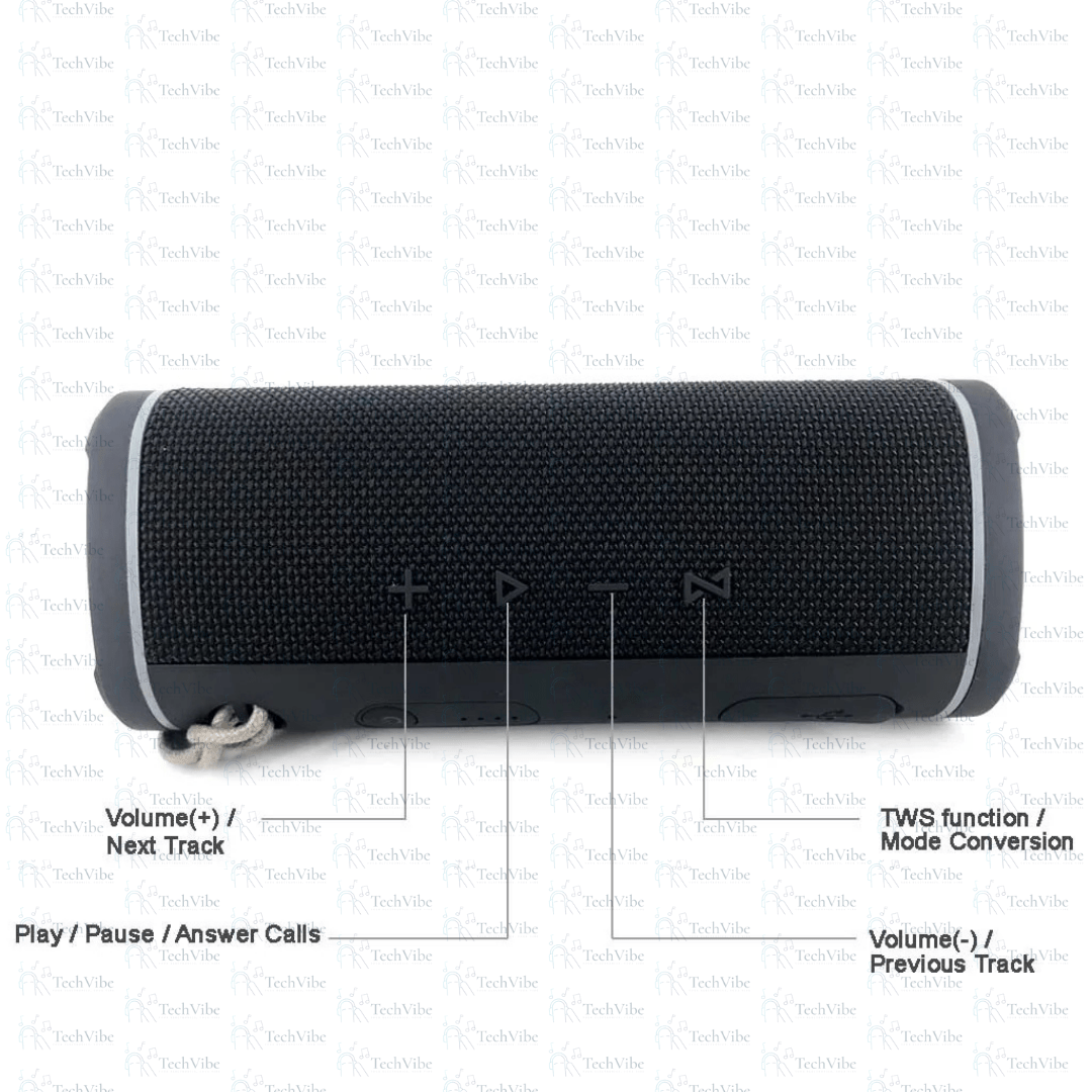 Awei Portable Bluetooth Speaker With Dual 45Mm Drivers, Tws Pairing, And Ipx6 Waterproof Design - TechVibe