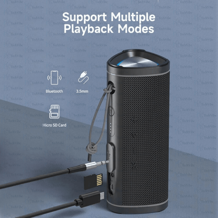 Awei Portable Bluetooth Speaker With Dual 45Mm Drivers, Tws Pairing, And Ipx6 Waterproof Design - TechVibe