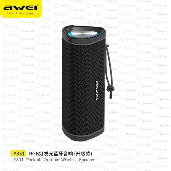 Awei Portable Bluetooth Speaker With Dual 45Mm Drivers, Tws Pairing, And Ipx6 Waterproof Design - TechVibe