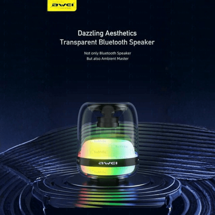 Awei Portable Bluetooth Speaker With Rgb Lights, Ipx4 Waterproofing, And 8W Sound - TechVibe