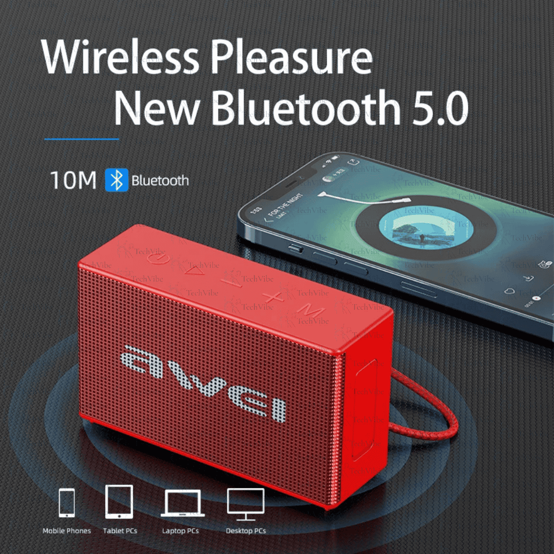 Awei Portable Bluetooth Speaker With Tws Pairing and Waterproof Protection - TechVibe