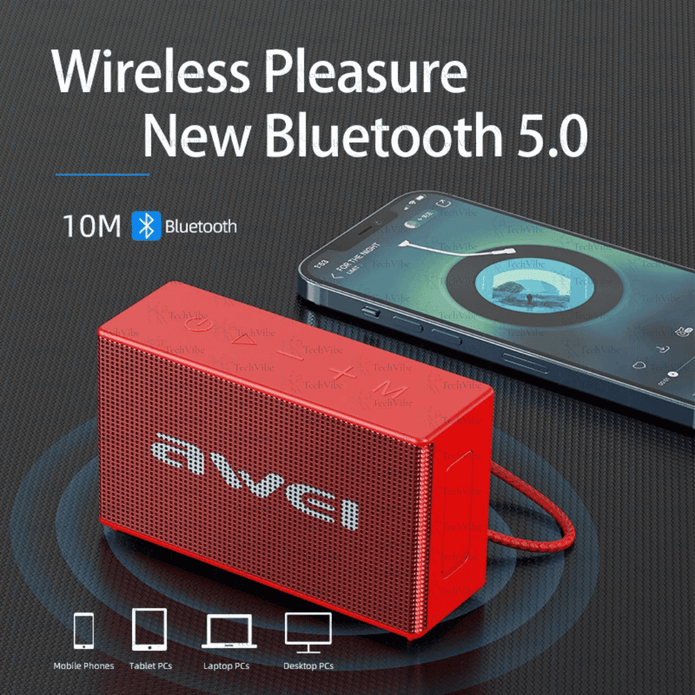Awei Portable Bluetooth Speaker With Tws Pairing and Waterproof Protection - TechVibe