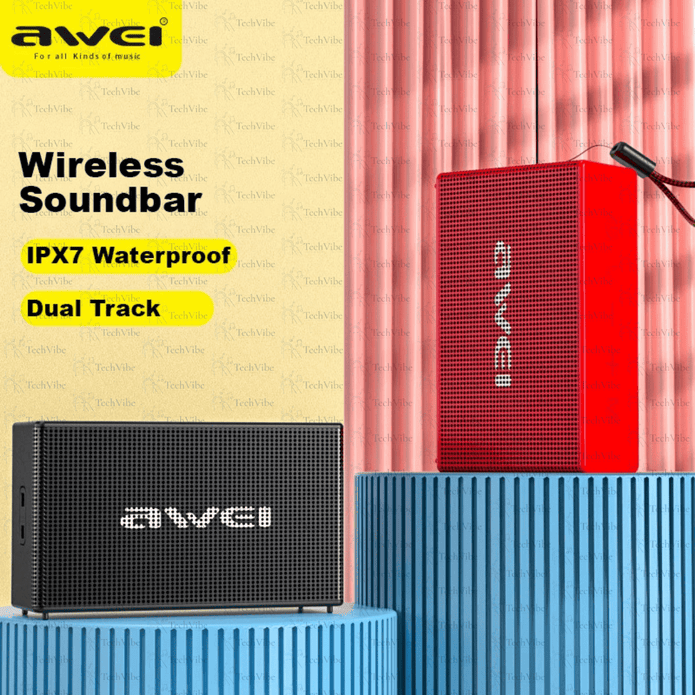 Awei Portable Bluetooth Speaker With Tws Pairing and Waterproof Protection - TechVibe