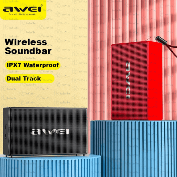 Awei Portable Bluetooth Speaker With Tws Pairing and Waterproof Protection - TechVibe