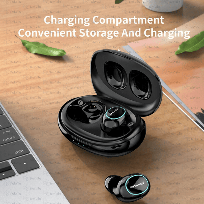 Awei True Wireless Sports Earbuds With Charging Case - TechVibe
