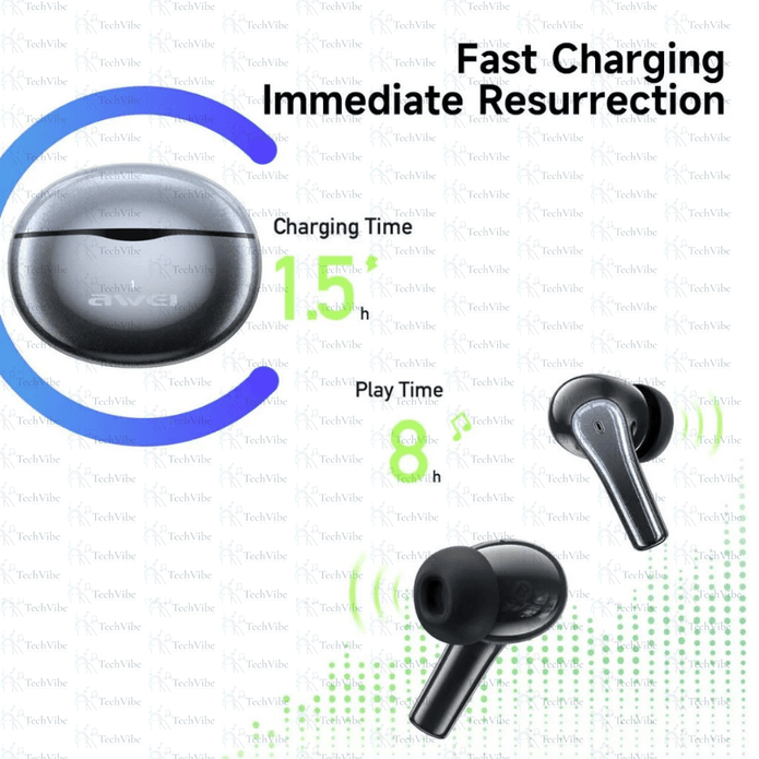 Awei Tws Earphones Double Mic Enc - TechVibe