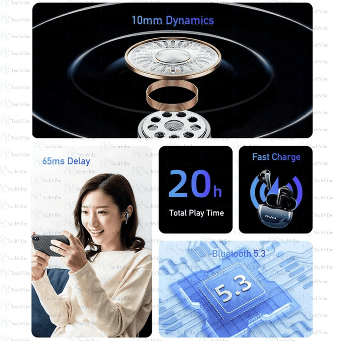 Awei Tws Earphones Double Mic Enc - TechVibe
