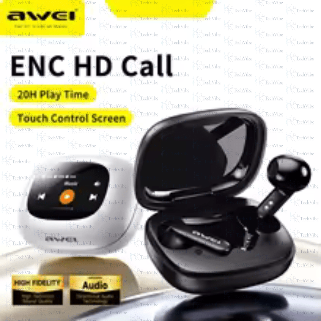 Awei With Screen Wireless Earbuds - TechVibe
