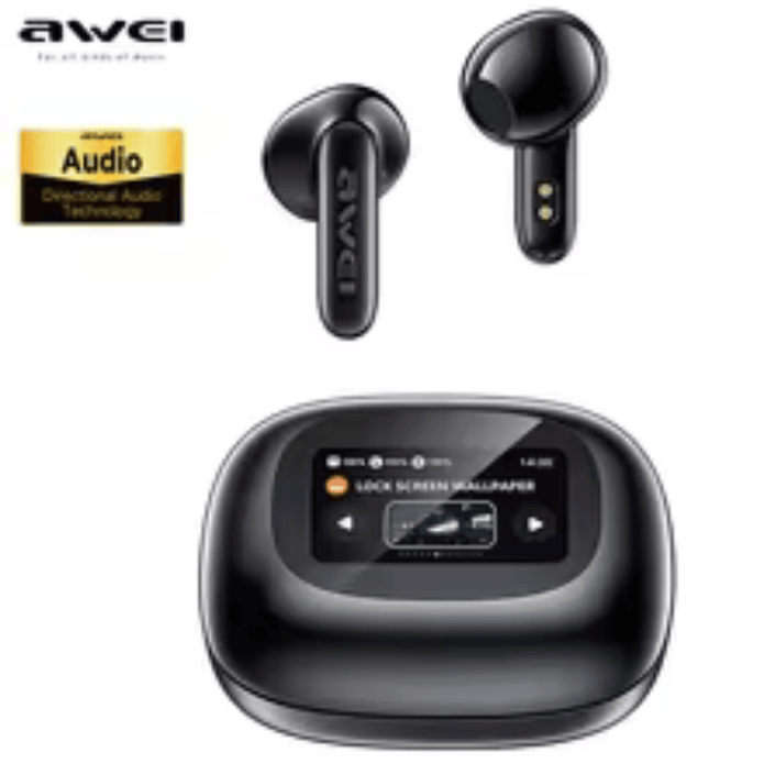 Awei With Screen Wireless Earbuds - TechVibe