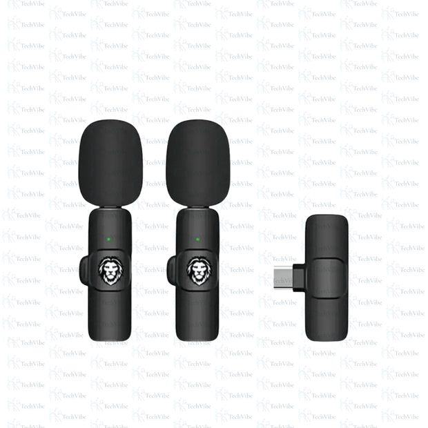 Green Lion 3 In 1 Wireless Microphone - Black - TechVibe