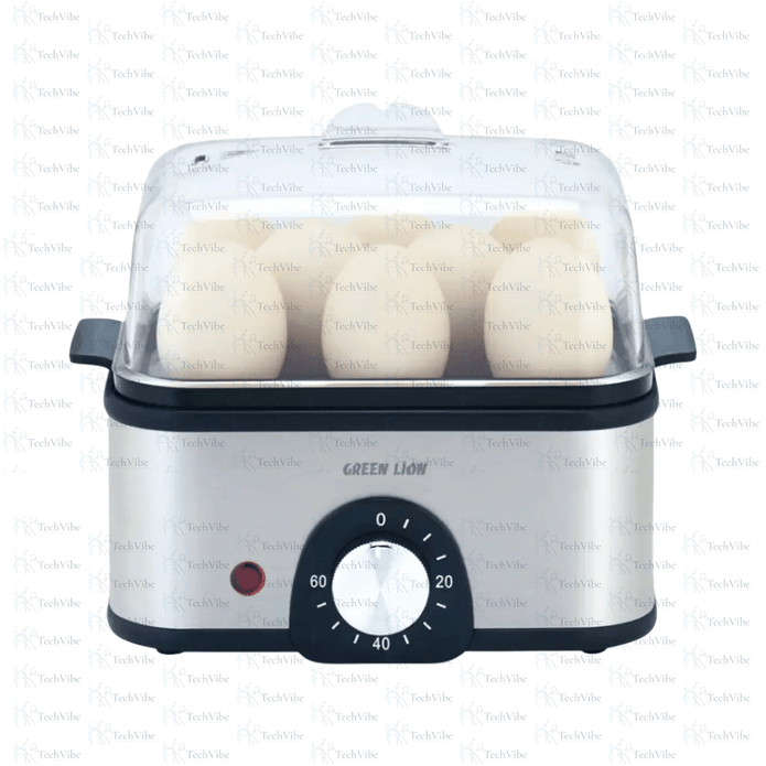 Green Lion 3 - Tier Egg Cooker | Vegetable Steamer 500W - TechVibe