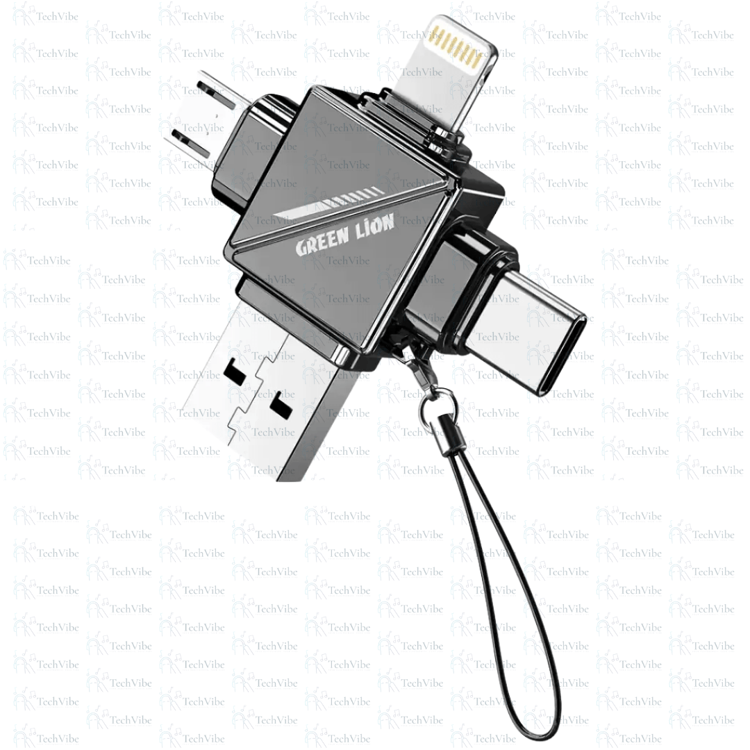 Green Lion 4 in 1 TF Card Reader - TechVibe