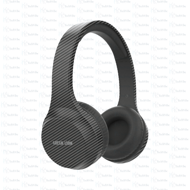 Green Lion Carbon Beat Headphone - Black - TechVibe