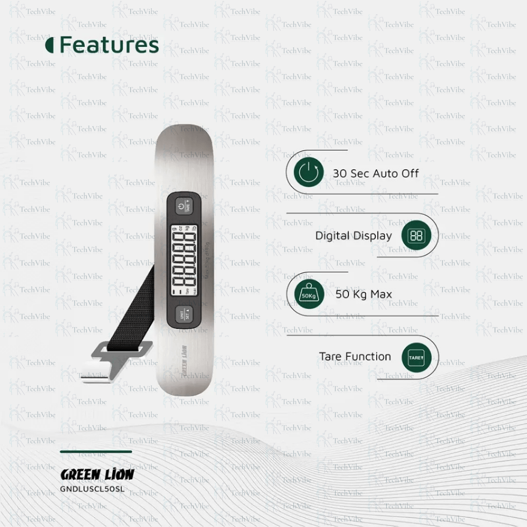 Green Lion Digital Luggage Scale - TechVibe