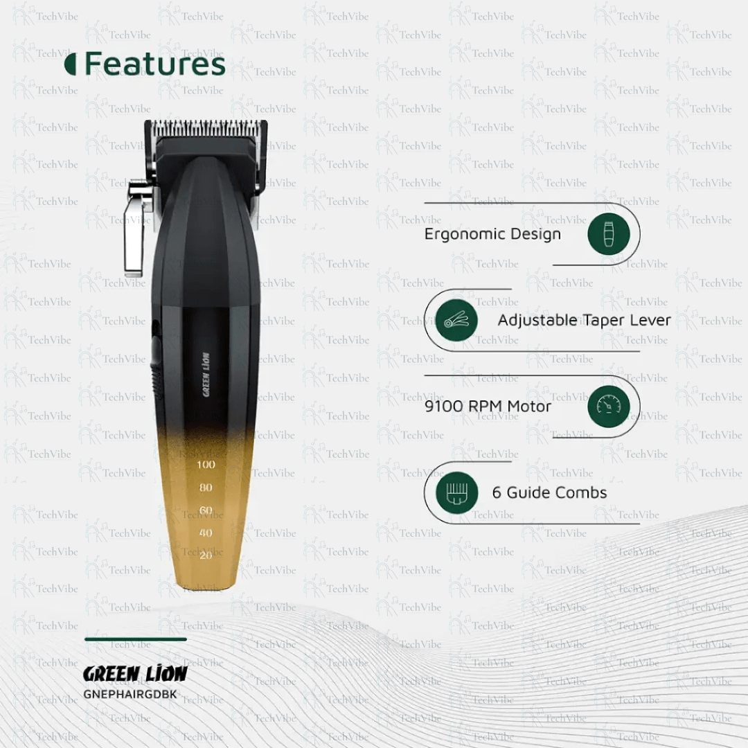 Green Lion Edge Pro Hair Clipper - TechVibe