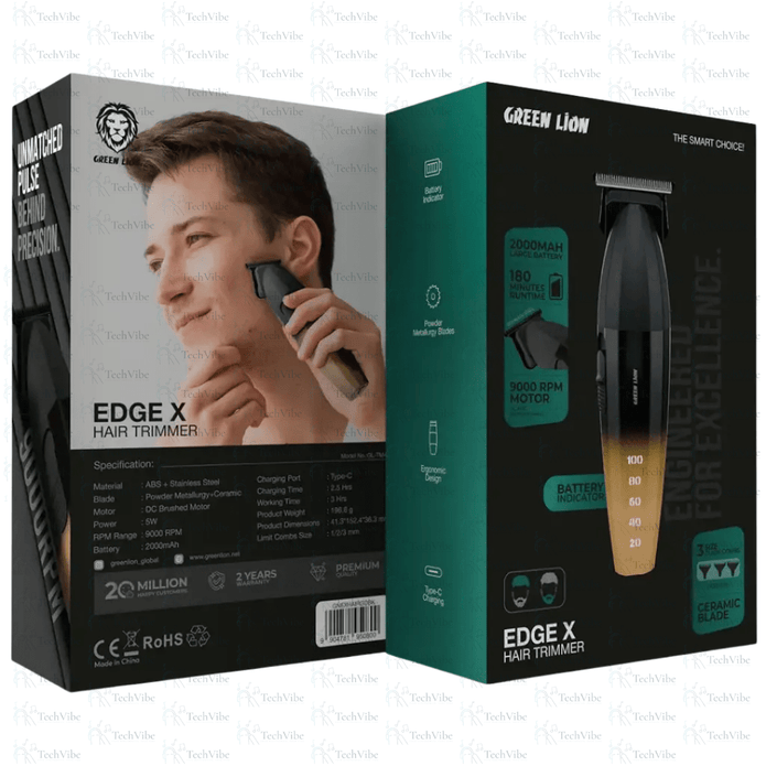 Green Lion Edge X Hair Trimmer - TechVibe