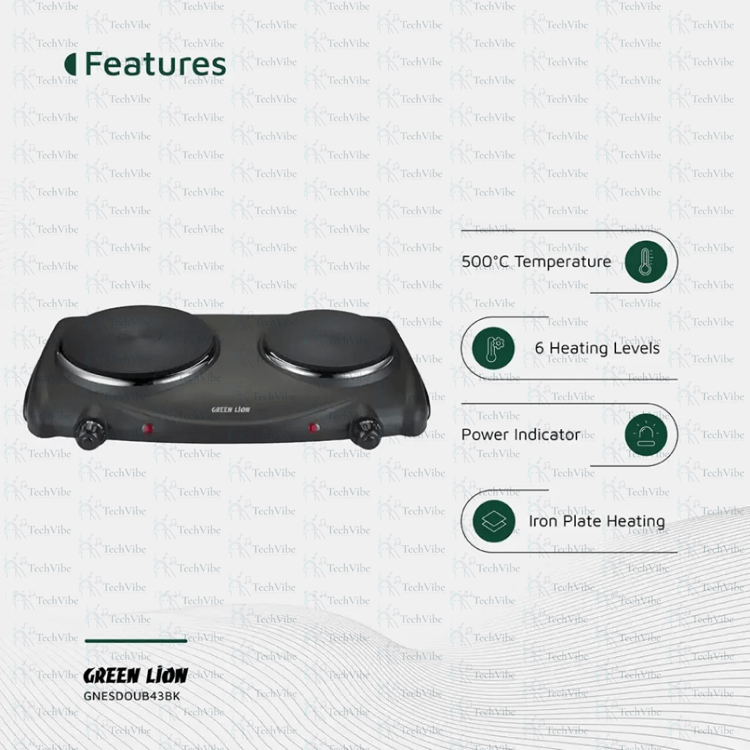 Green Lion Electric Stove Double Hot Plate - TechVibe
