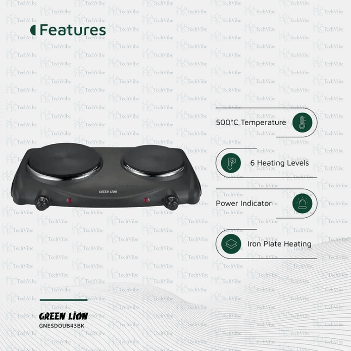 Green Lion Electric Stove Double Hot Plate - TechVibe