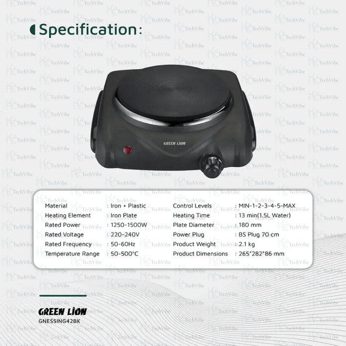 Green Lion Electric Stove Single Hot Plate - TechVibe