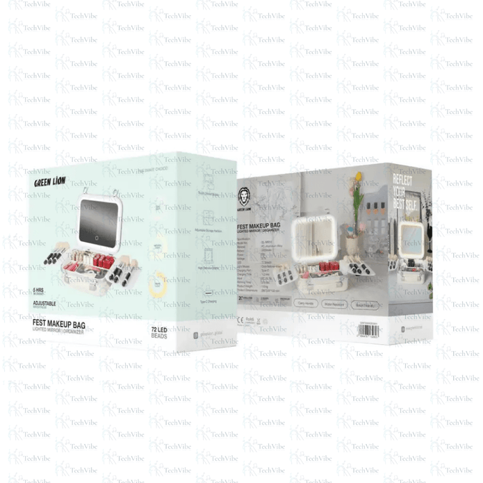 Green Lion Fest Makeup Bag - TechVibe