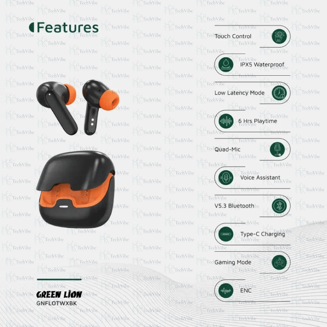 Green Lion Florence Tws True Wireless Earbuds - TechVibe