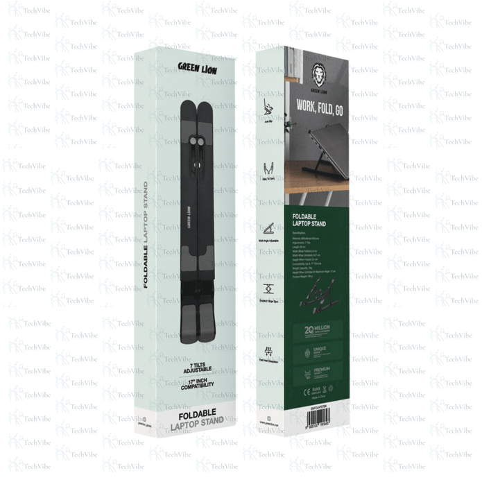 Green Lion Foldable Laptop Stand 7 Tilts - TechVibe