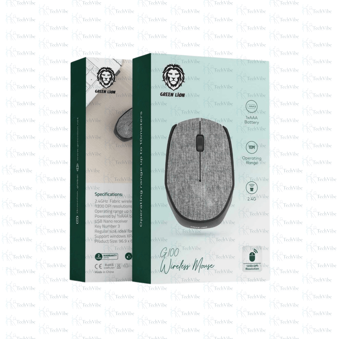 Green Lion G100 Wireless Mouse - TechVibe