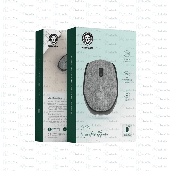 Green Lion G100 Wireless Mouse - TechVibe