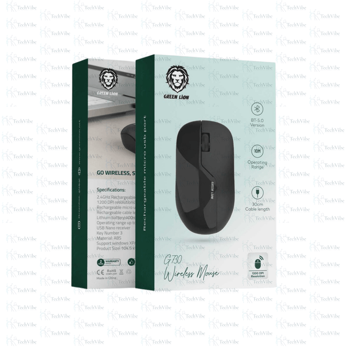 Green Lion G730 Wireless Mouse - TechVibe