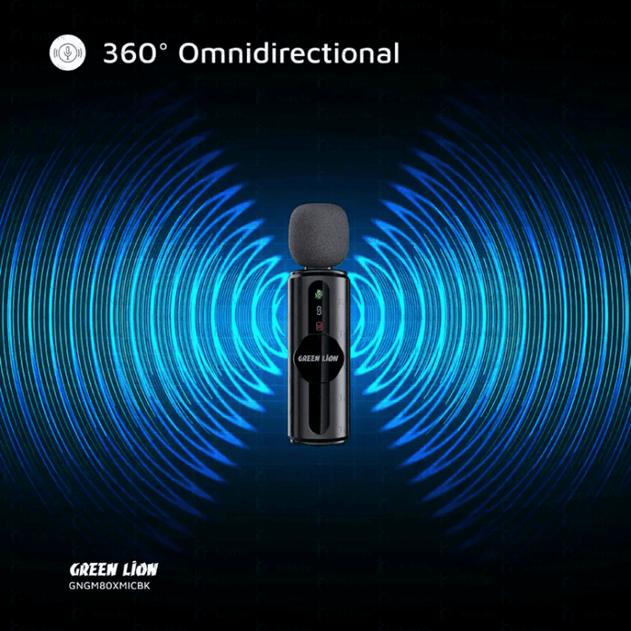 Green Lion Gm - 80X Microphone 3 In 1 - Black - TechVibe