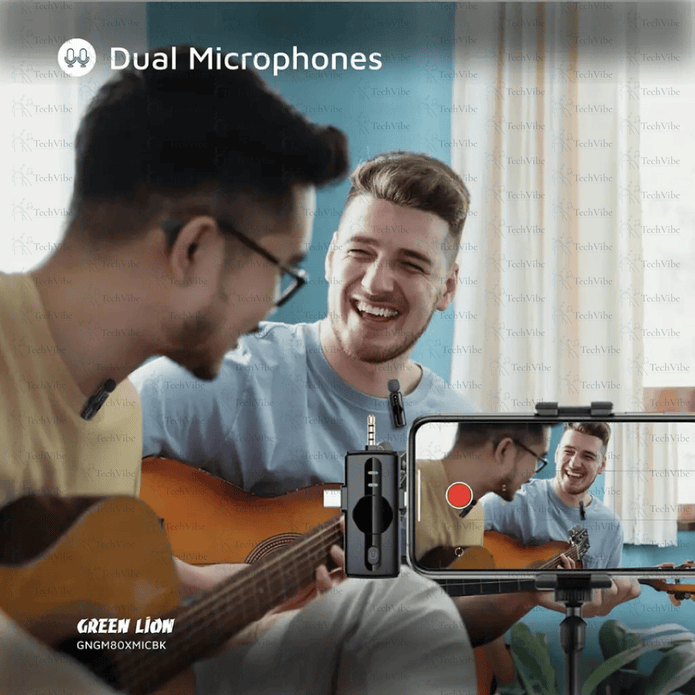 Green Lion Gm - 80X Microphone 3 In 1 - Black - TechVibe