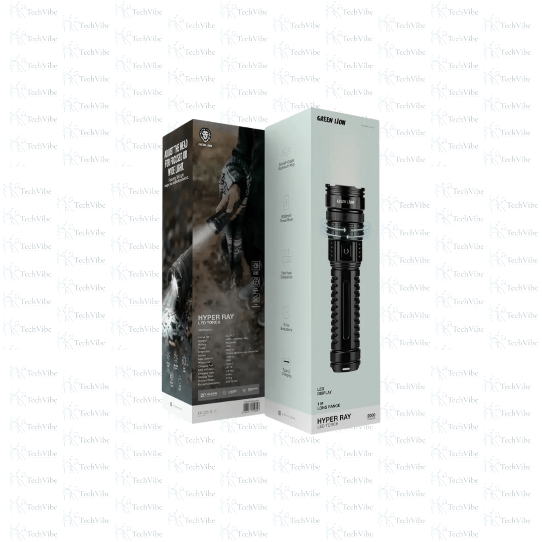 Green Lion Hyper Ray LED Torch - TechVibe