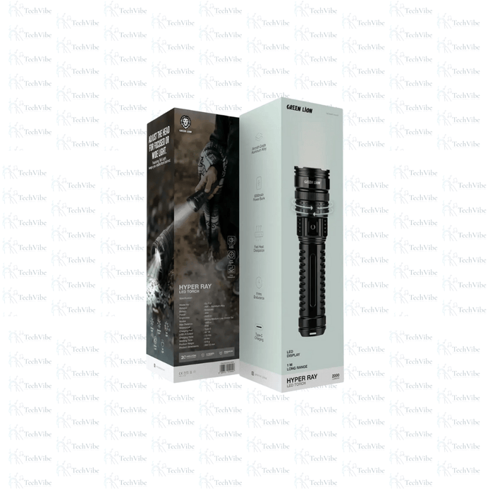 Green Lion Hyper Ray LED Torch - TechVibe