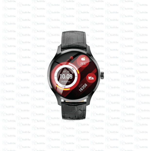 Green Lion Lunar Amoled Smartwatch Black - TechVibe