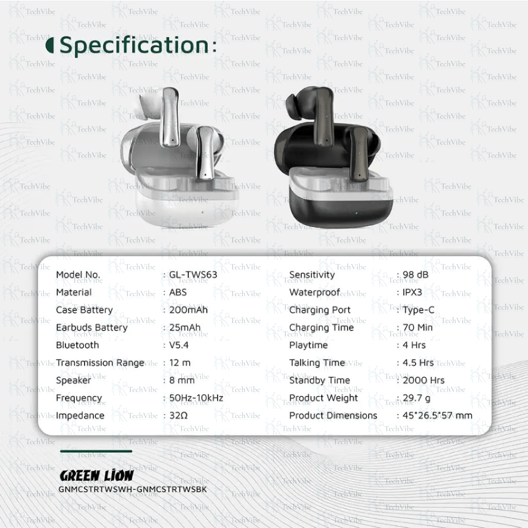 Green Lion Manchester True Wireless Earbuds - TechVibe