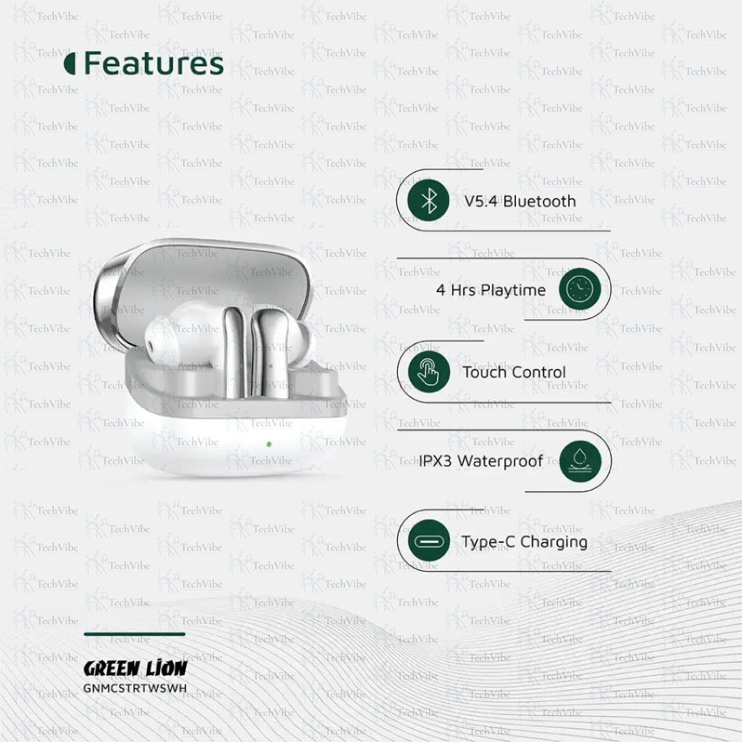 Green Lion Manchester True Wireless Earbuds - TechVibe