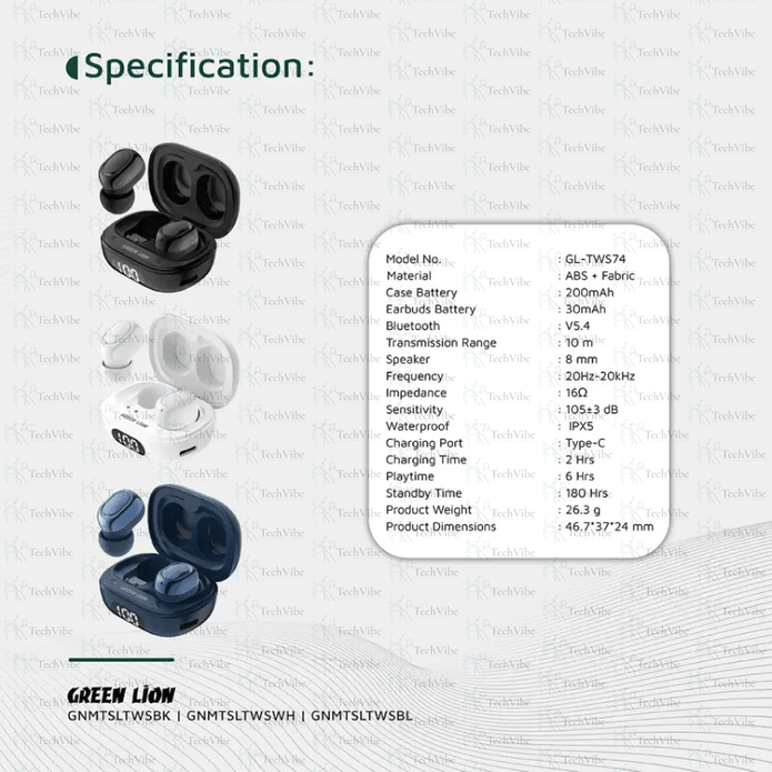 Green Lion Mittersill True Wireless Earbuds - TechVibe