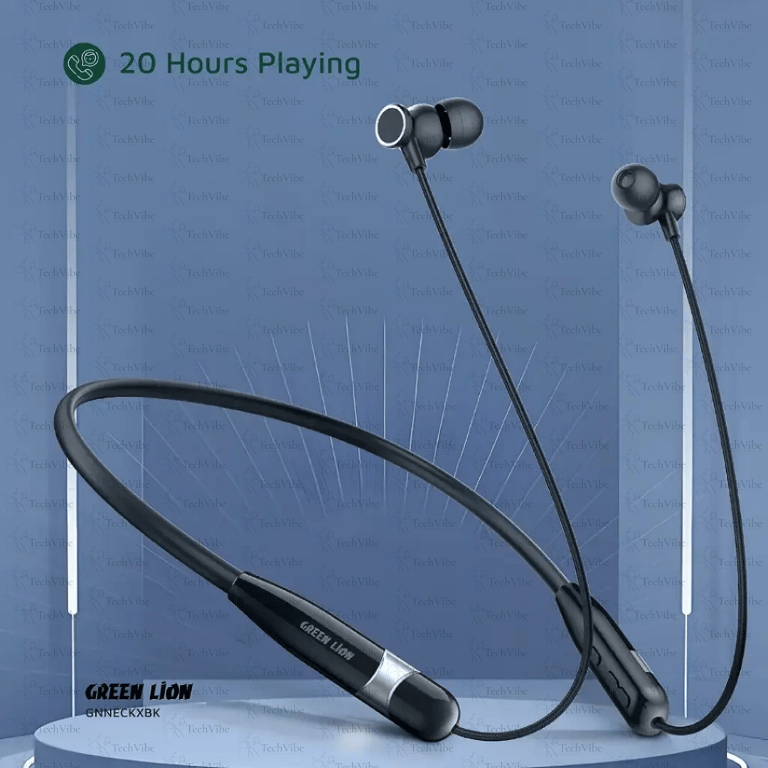Green Lion Neck X Wireless Neckband - TechVibe
